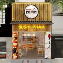 Phương Án Thiết Kế Nhà Hàng Sushi Phạm Đậm Chất Ẩm Thực Nhật Bản